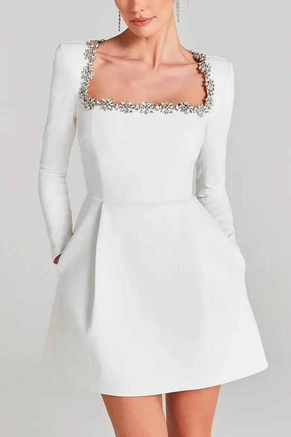 Luxora | Valentina Fluwelen Mini-Jurk